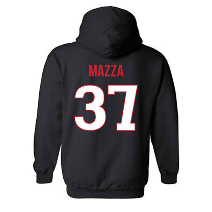 Rutgers - NCAA Baseball : Joe Mazza - Replica Shersey Hooded Sweatshirt-1