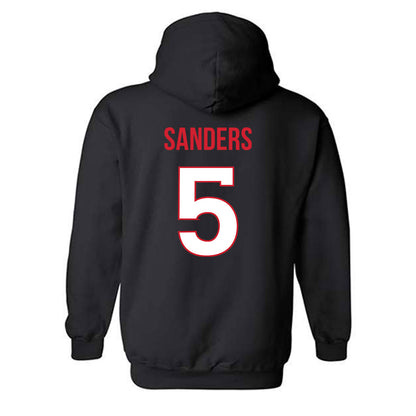 Rutgers - NCAA Football : Kaj Sanders - Replica Shersey Hooded Sweatshirt-1