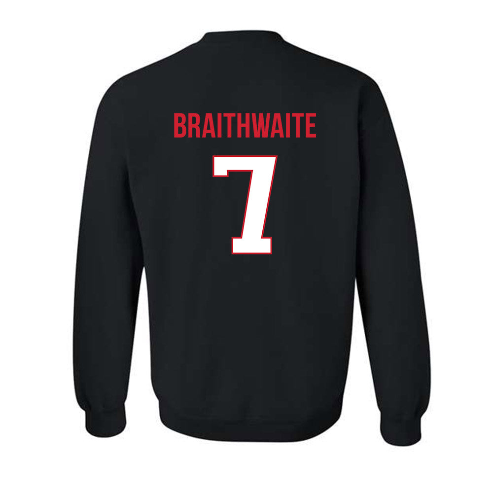 Rutgers - NCAA Football : Dylan Braithwaite - Replica Shersey Crewneck Sweatshirt-1