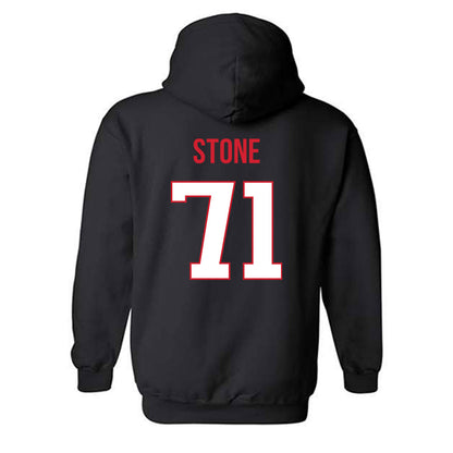 Rutgers - NCAA Football : John Stone - Replica Shersey Hooded Sweatshirt-1