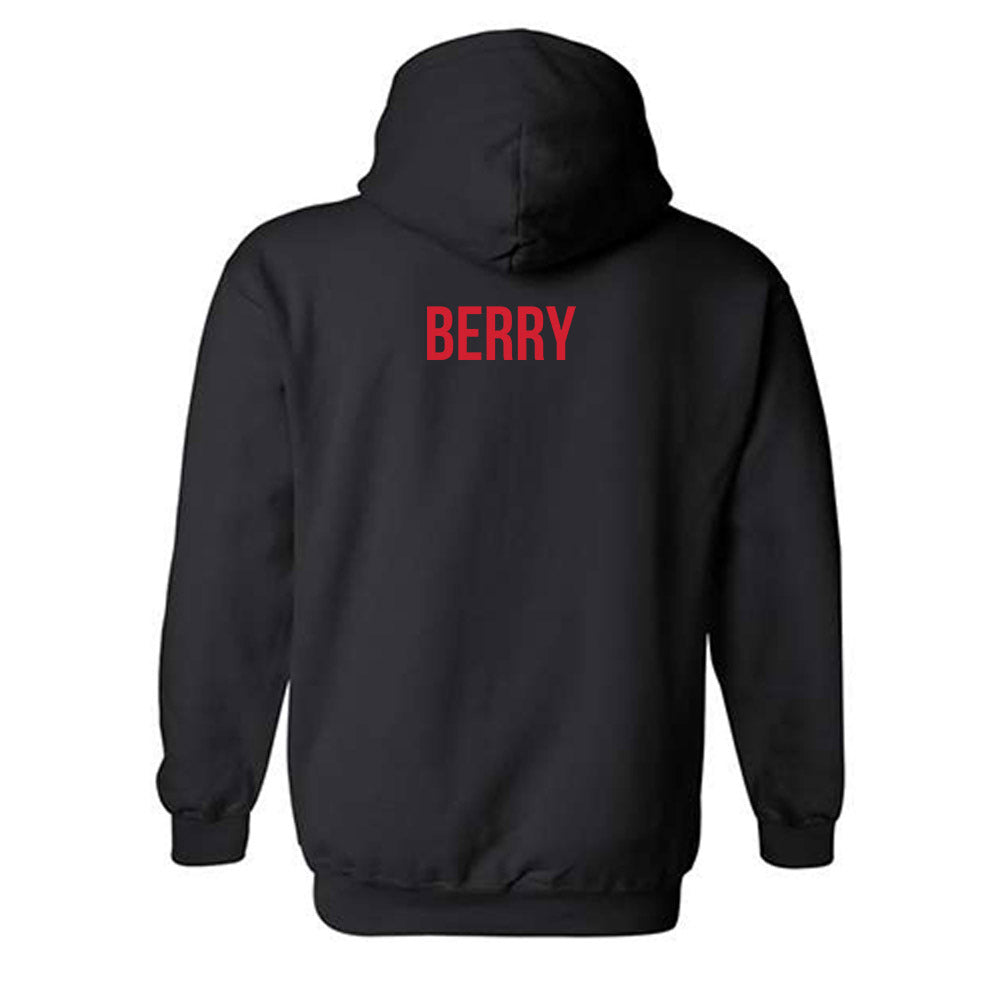 Rutgers - NCAA Women's Track & Field : Jenai Berry - Replica Shersey Hooded Sweatshirt-1