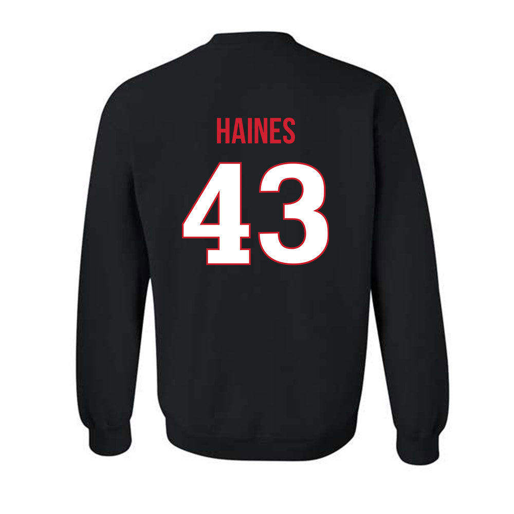 Rutgers - NCAA Baseball : Finn Haines - Replica Shersey Crewneck Sweatshirt-1