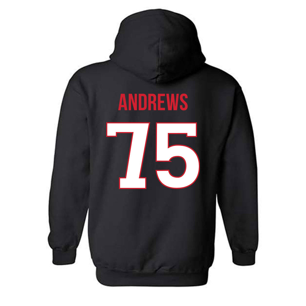 Rutgers - NCAA Football : Raynor Andrews - Replica Shersey Hooded Sweatshirt-1