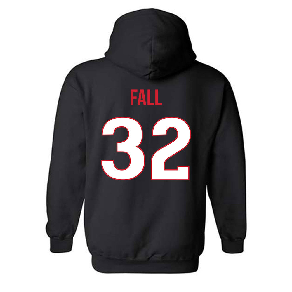 Rutgers - NCAA Men's Basketball : Baye Fall - Replica Shersey Hooded Sweatshirt-1