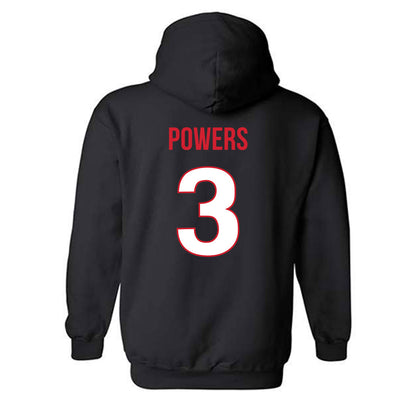 Rutgers - NCAA Men's Basketball : Kaden Powers - Replica Shersey Hooded Sweatshirt-1