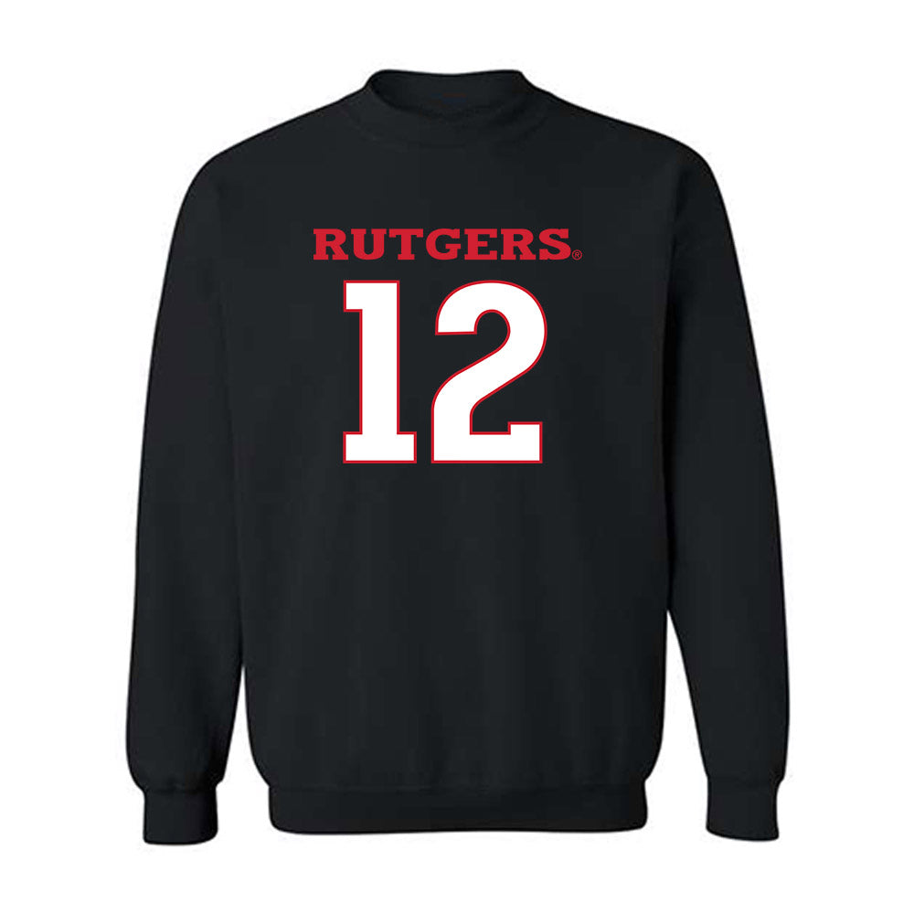 Rutgers - NCAA Football : Kenny Fletcher Kenny - Replica Shersey Crewneck Sweatshirt-0