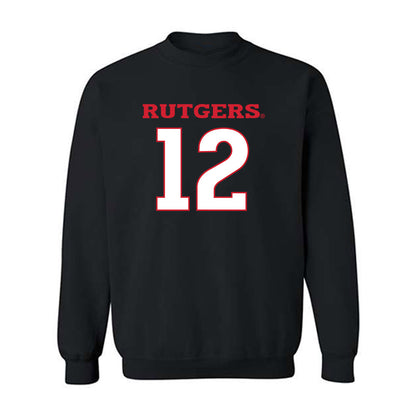 Rutgers - NCAA Football : Kenny Fletcher Kenny - Replica Shersey Crewneck Sweatshirt-0