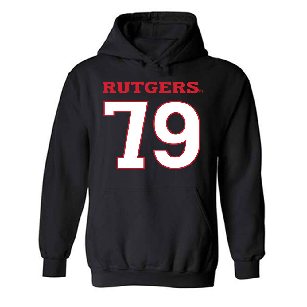 Rutgers - NCAA Women's Soccer : Adela Vasakova - Replica Shersey Hooded Sweatshirt-0
