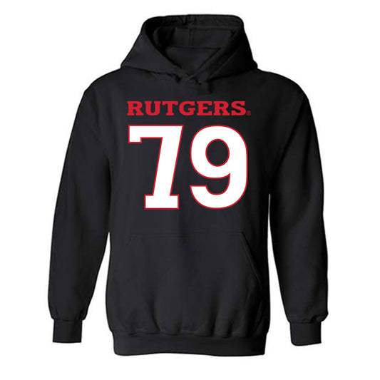 Rutgers - NCAA Women's Soccer : Adela Vasakova - Replica Shersey Hooded Sweatshirt-0
