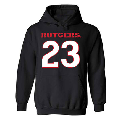 Rutgers - NCAA Football : Edd Guerrier - Replica Shersey Hooded Sweatshirt-0