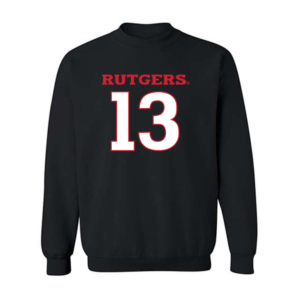 Rutgers - NCAA Baseball : Julius Rosado - Replica Shersey Crewneck Sweatshirt-0