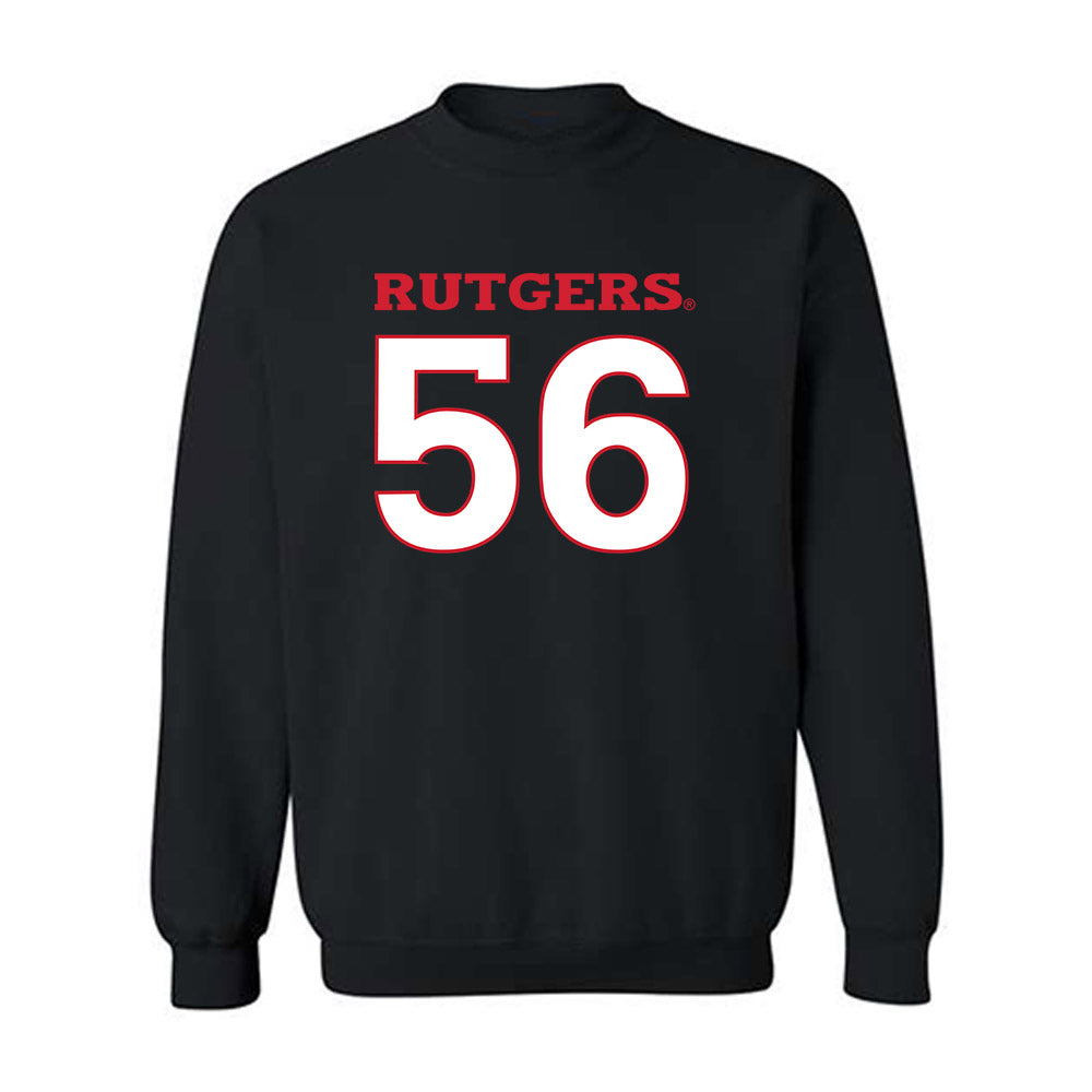 Rutgers - NCAA Football : Sean Cooper - Replica Shersey Crewneck Sweatshirt-0