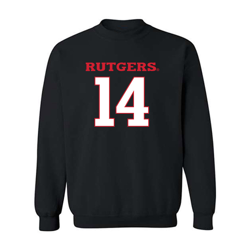 Rutgers - NCAA Football : Jordan Thompson - Replica Shersey Crewneck Sweatshirt-0
