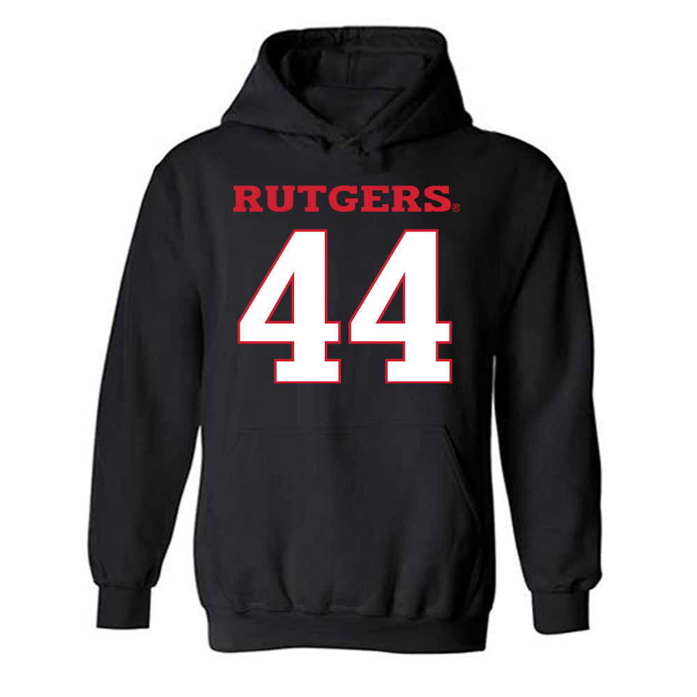Rutgers - NCAA Football : Jai Patel - Replica Shersey Hooded Sweatshirt-0