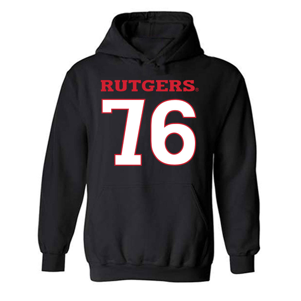 Rutgers - NCAA Football : Dantae Chin - Replica Shersey Hooded Sweatshirt-0