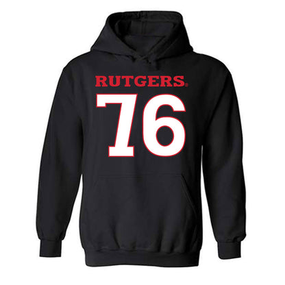 Rutgers - NCAA Football : Dantae Chin - Replica Shersey Hooded Sweatshirt-0