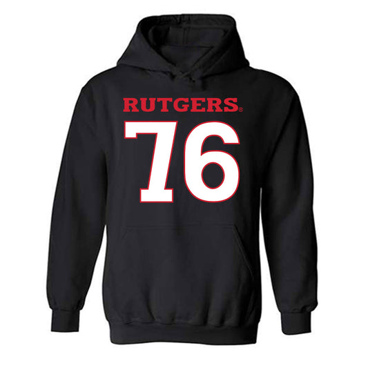 Rutgers - NCAA Football : Dantae Chin - Replica Shersey Hooded Sweatshirt-0
