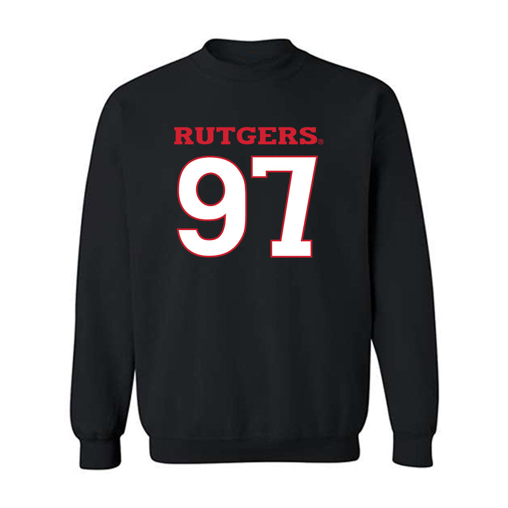 Rutgers - NCAA Football : Riley McCann - Replica Shersey Crewneck Sweatshirt-0