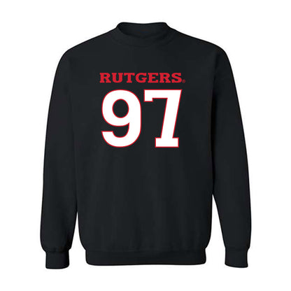 Rutgers - NCAA Football : Riley McCann - Replica Shersey Crewneck Sweatshirt-0