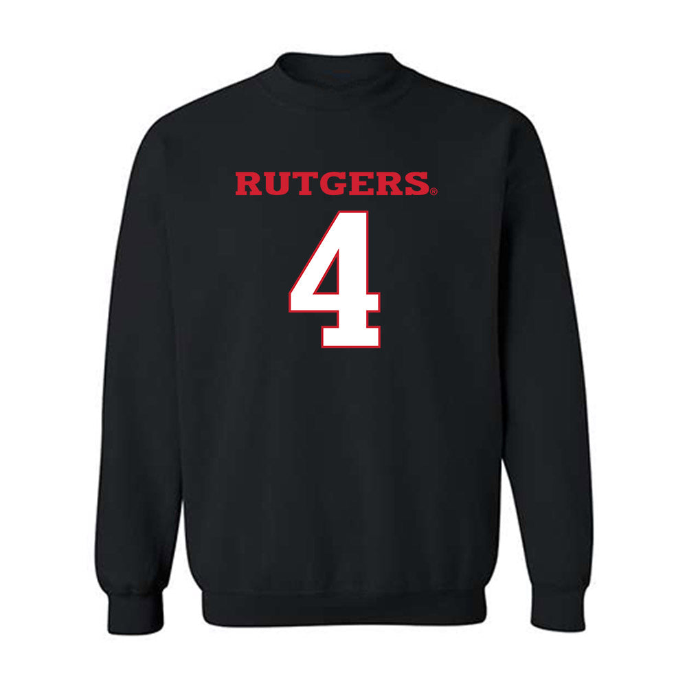 Rutgers - NCAA Women's Basketball : Antonia Bates - Replica Shersey Crewneck Sweatshirt-0