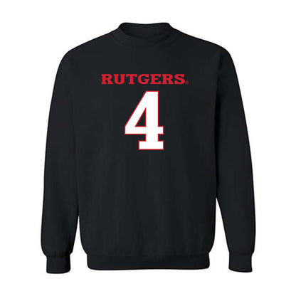 Rutgers - NCAA Women's Basketball : Antonia Bates - Replica Shersey Crewneck Sweatshirt-0