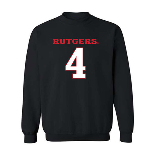 Rutgers - NCAA Women's Basketball : Antonia Bates - Replica Shersey Crewneck Sweatshirt-0