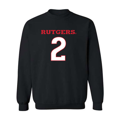 Rutgers - NCAA Men's Basketball : Lino Mark - Replica Shersey Crewneck Sweatshirt-0