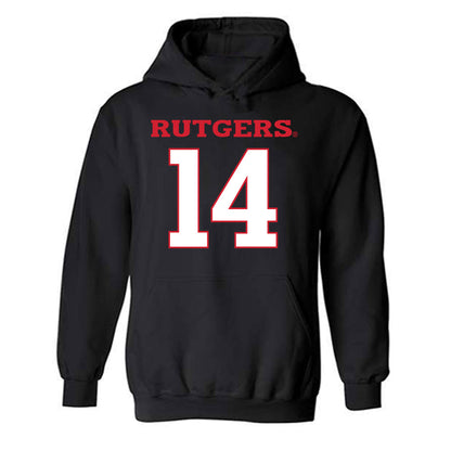 Rutgers - NCAA Football : Jordan Thompson - Replica Shersey Hooded Sweatshirt-0