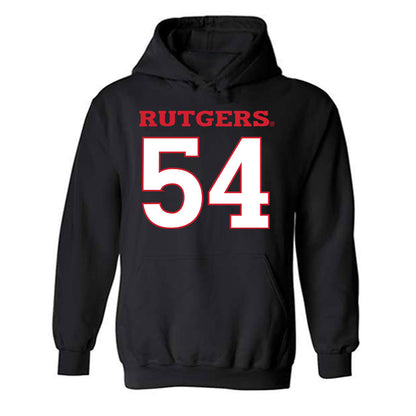 Rutgers - NCAA Football : Taj White - Replica Shersey Hooded Sweatshirt-0