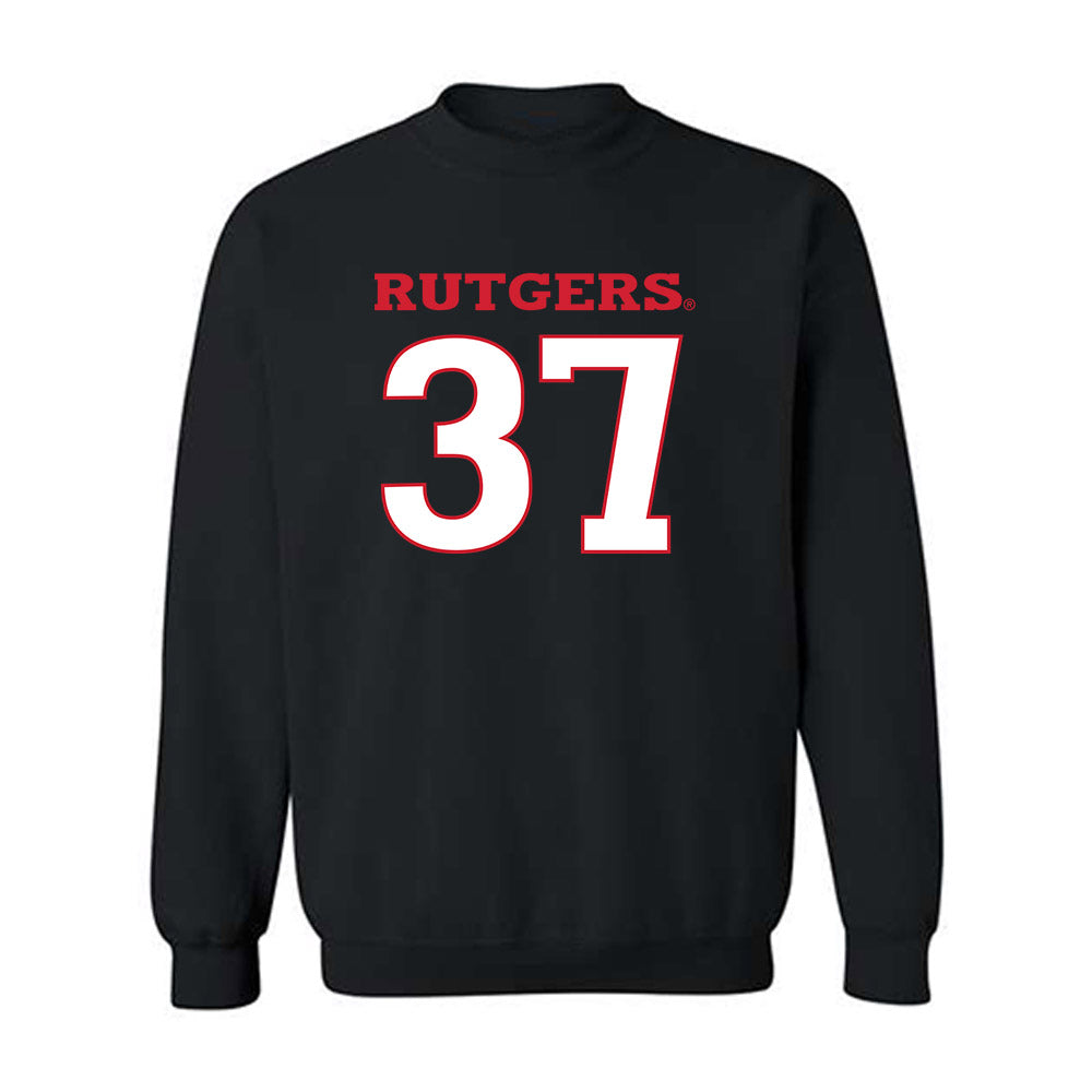 Rutgers - NCAA Baseball : Joe Mazza - Replica Shersey Crewneck Sweatshirt-0