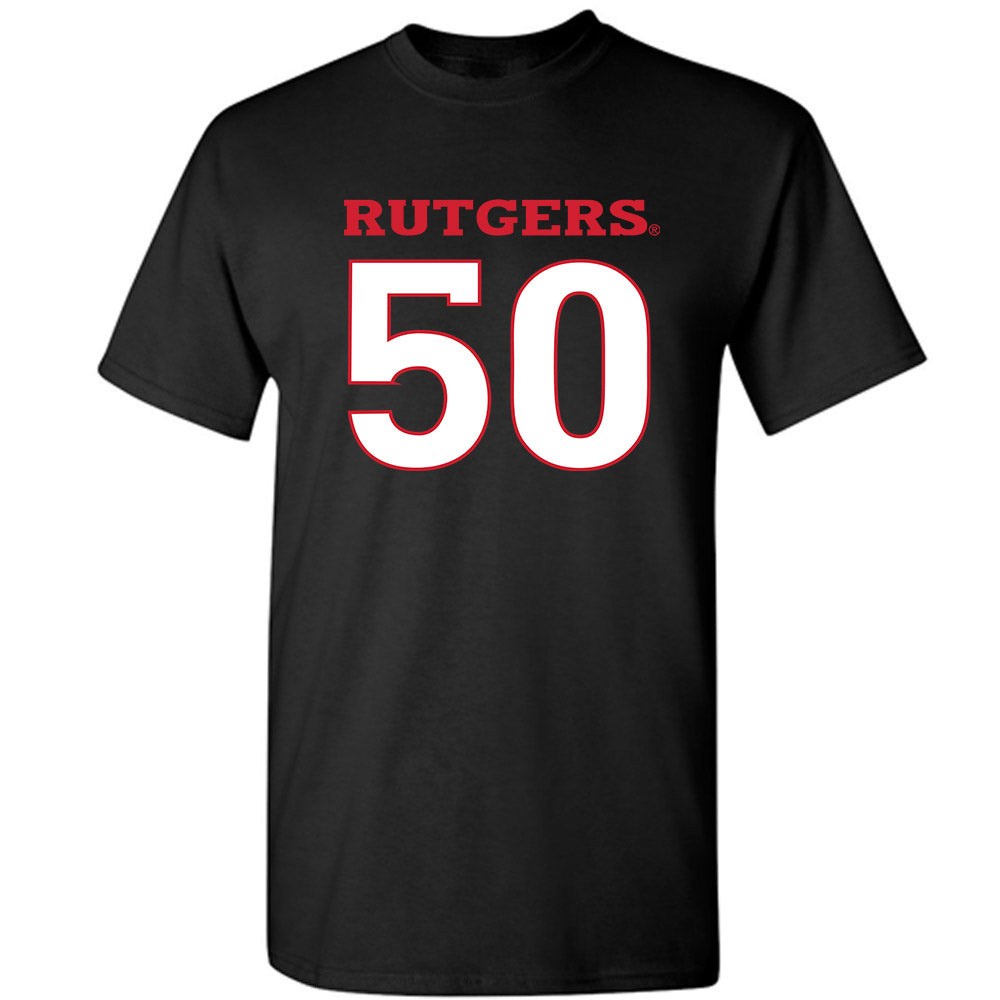 Rutgers - NCAA Softball : Dezaria Johnson - Replica Shersey T-Shirt-0