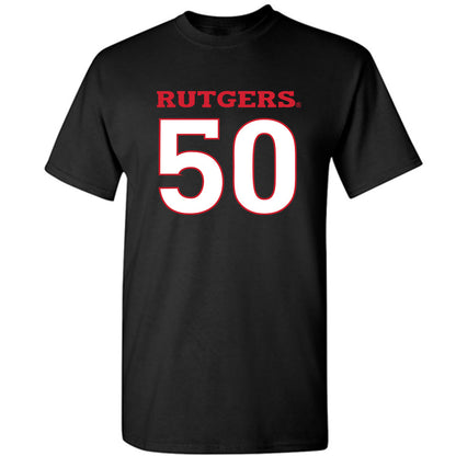 Rutgers - NCAA Softball : Dezaria Johnson - Replica Shersey T-Shirt-0