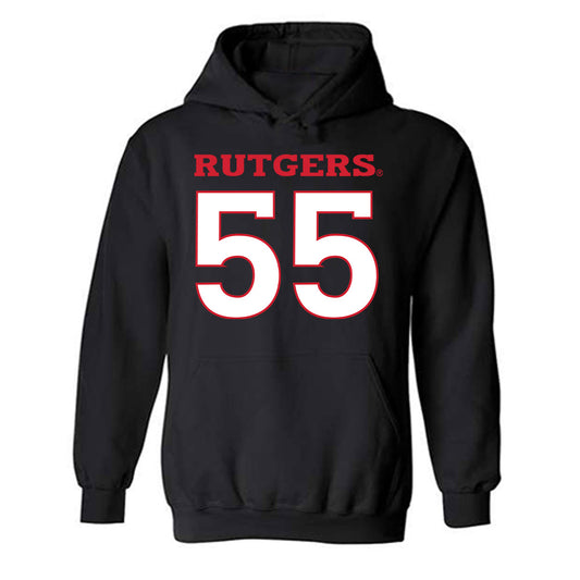 Rutgers - NCAA Football : Nicholas Oliveira - Replica Shersey Hooded Sweatshirt-0