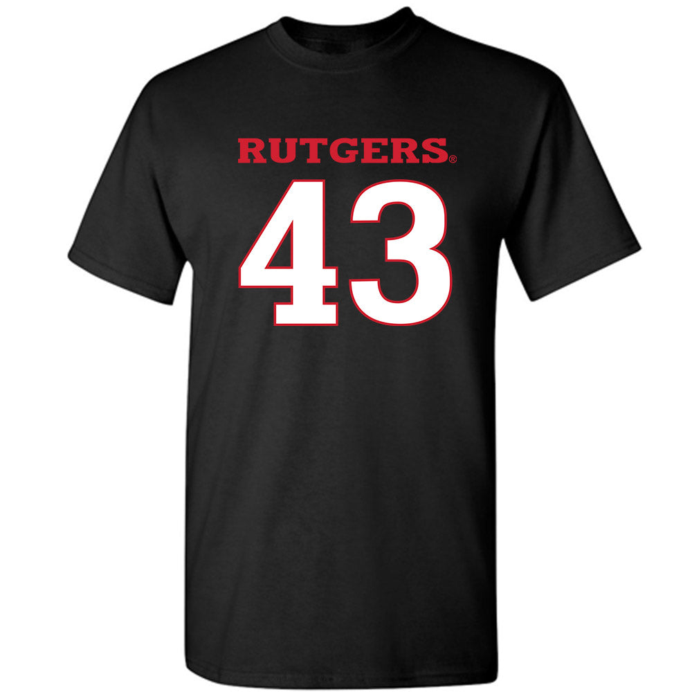 Rutgers - NCAA Baseball : Finn Haines - Replica Shersey T-Shirt-0