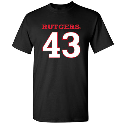 Rutgers - NCAA Baseball : Finn Haines - Replica Shersey T-Shirt-0