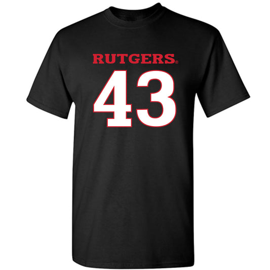 Rutgers - NCAA Baseball : Finn Haines - Replica Shersey T-Shirt-0