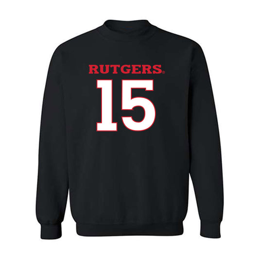 Rutgers - NCAA Softball : Kelsie Riggan - Replica Shersey Crewneck Sweatshirt-0