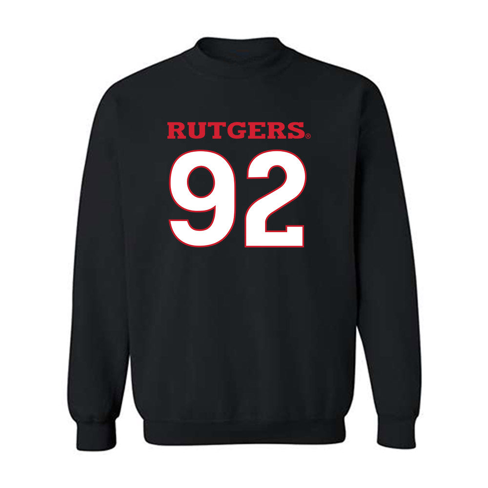 Rutgers - NCAA Men's Lacrosse : Cardin Stoller - Replica Shersey Crewneck Sweatshirt-0