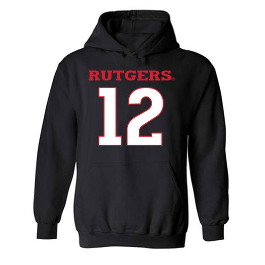 Rutgers - NCAA Football : Kenny Fletcher Kenny - Replica Shersey Hooded Sweatshirt-0