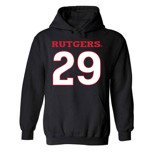 Rutgers - NCAA Football : Sebastian Jusma - Replica Shersey Hooded Sweatshirt-0