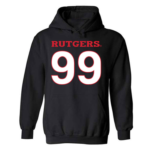 Rutgers - NCAA Football : Michael O'Connor - Replica Shersey Hooded Sweatshirt-0