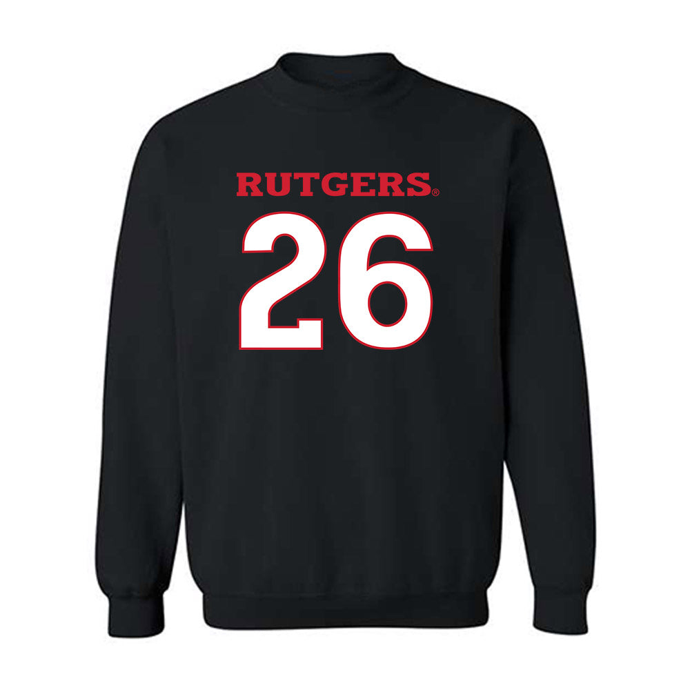 Rutgers - NCAA Women's Lacrosse : Jaclyn Guille - Replica Shersey Crewneck Sweatshirt-0