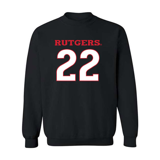 Rutgers - NCAA Men's Basketball : Emannuel Ogbole - Replica Shersey Crewneck Sweatshirt-0