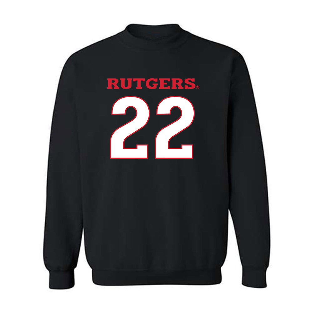 Rutgers - NCAA Men's Basketball : Emmanuel Ogbole - Replica Shersey Crewneck Sweatshirt-0