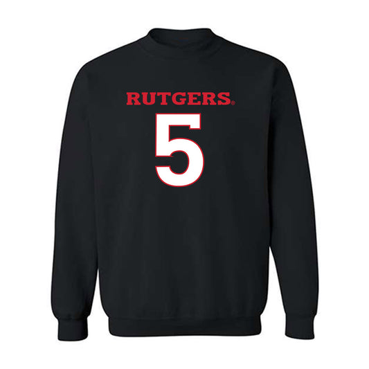 Rutgers - NCAA Baseball : Andrew Goldan - Replica Shersey Crewneck Sweatshirt-0