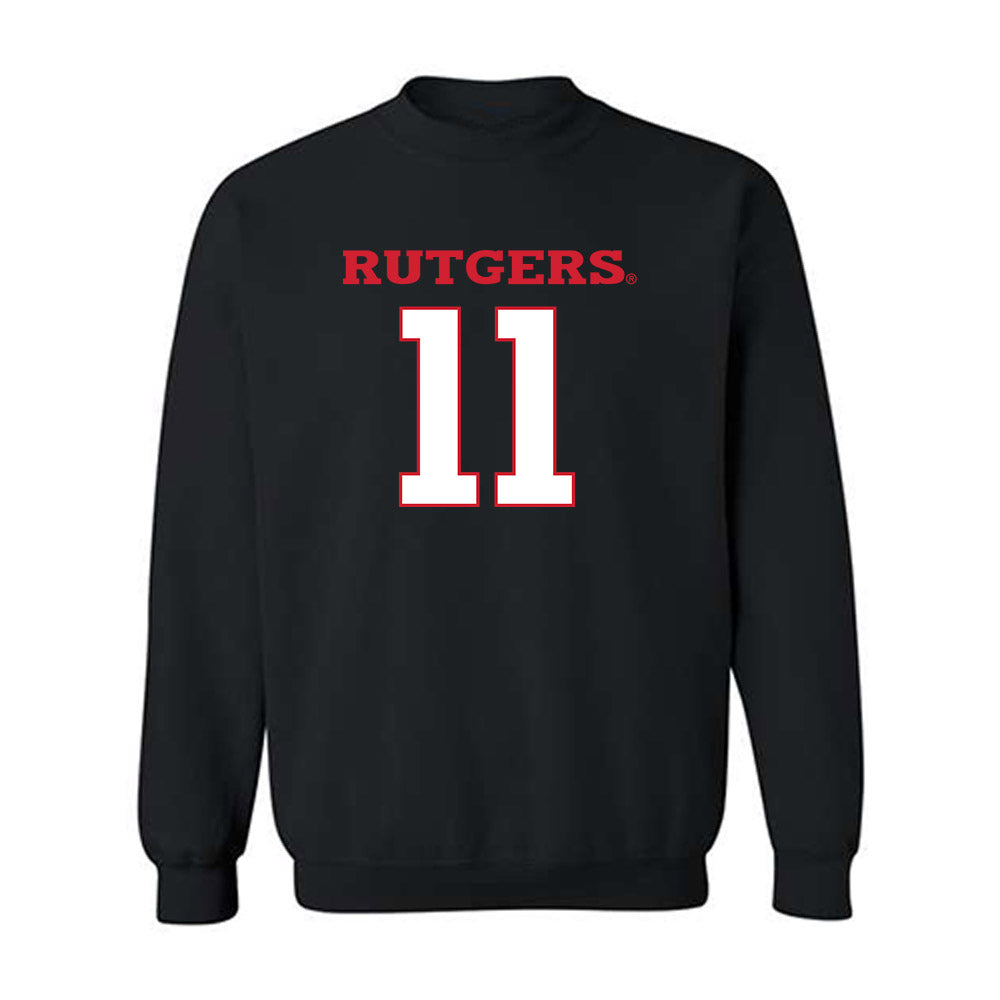 Rutgers - NCAA Men's Soccer : Anthony Morano - Replica Shersey Crewneck Sweatshirt-0
