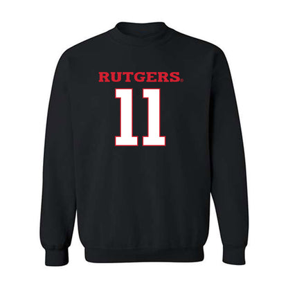 Rutgers - NCAA Men's Soccer : Anthony Morano - Replica Shersey Crewneck Sweatshirt-0