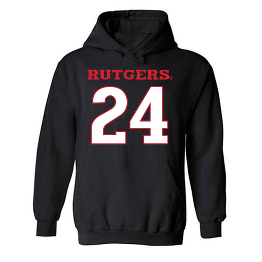 Rutgers - NCAA Football : Kevin Levy - Replica Shersey Hooded Sweatshirt-0