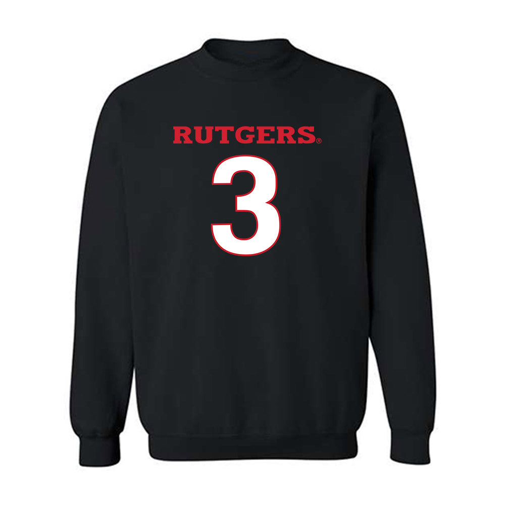 Rutgers - NCAA Women's Lacrosse : Samantha Swanovich - Replica Shersey Crewneck Sweatshirt-0