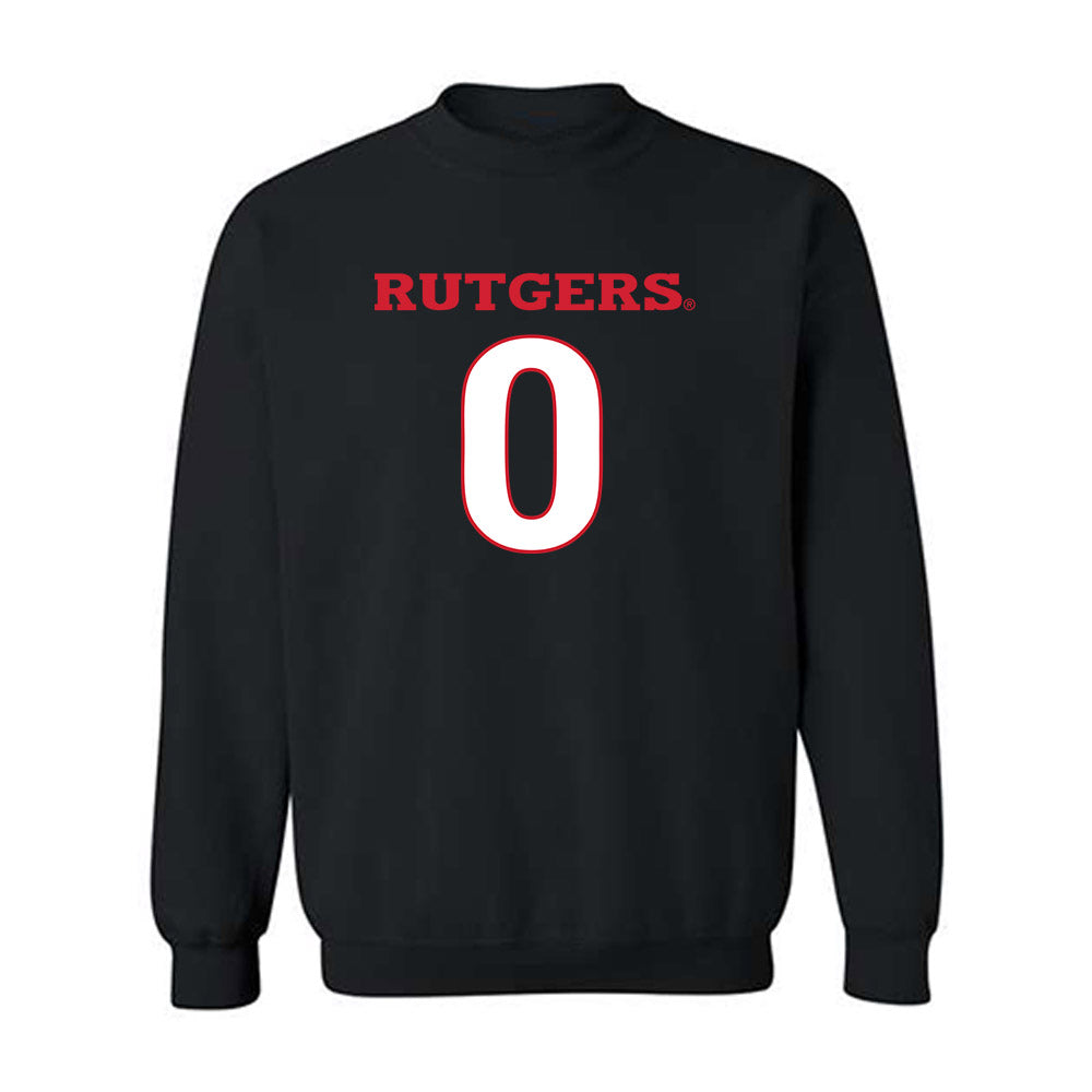 Rutgers - NCAA Women's Track & Field : Kaila Spence - Replica Shersey Crewneck Sweatshirt-0